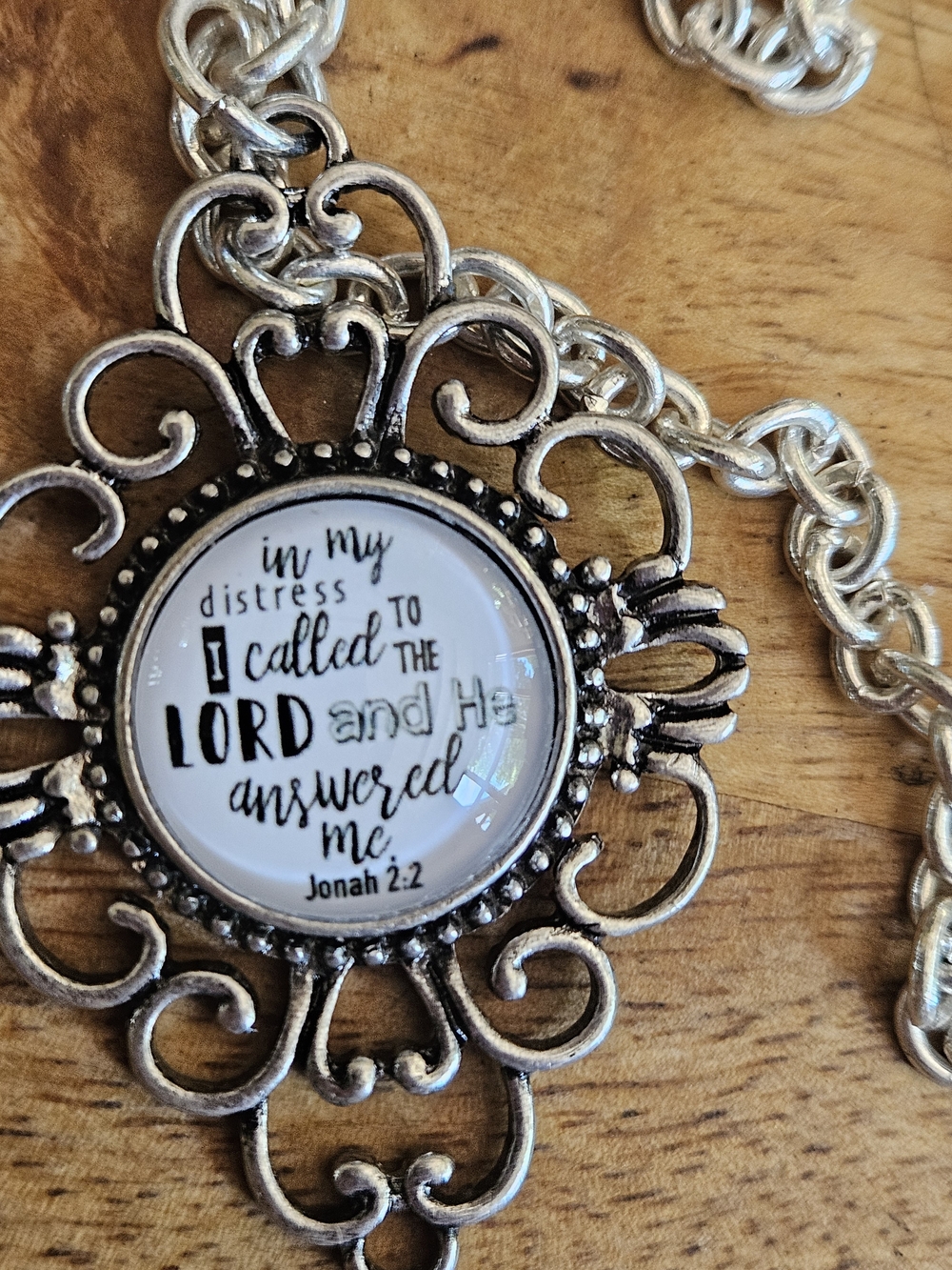 Plunder Jonah 2:2 Necklace Silver Tone - Picture 4 of 4